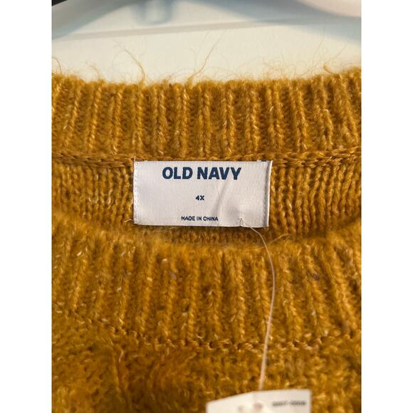 NWT Old Navy Plus Size Women's Gold Sweater Size 4X - Picture 3 of 7